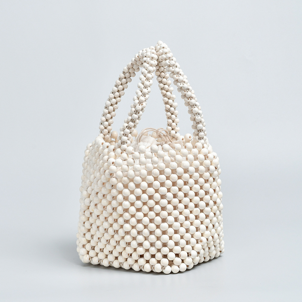 Beaded Handheld Bun Mother Water Bucket Bag